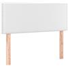 vidaXL Testiera bianca 100x5x78/88 cm in Pelle finta
