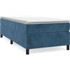 vidaXL Struttura letto senza materasso blu scuro 80x200 cm in velluto