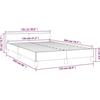 vidaXL vidaXL - Struttura letto - con - testata - velluto - grigio chiaro - 120x200 - cm