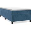 vidaXL Struttura letto blu scuro 100x200 cm in velluto