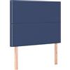 vidaXL Testiere 2 pezzi Tessuto blu 90x5x78/88 cm