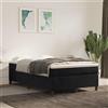 vidaXL Struttura letto senza materasso nero 120x200 cm in velluto