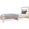 vidaXL Letto da giorno allungabile 2x(90x190) cm in legno di pino massiccio