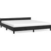 vidaXL Struttura letto senza materasso nero 180x200 cm in velluto
