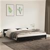 vidaXL vidaXL - Struttura letto - con - testata - velluto - nero - 160x200 - cm