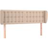 vidaXL Testiera con orecchie cappuccino-marrone 147x23x78/88 cm in Pelle finta