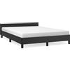 vidaXL vidaXL struttura-letto con testiera-imitazione-pelle-nero-140x200-cm