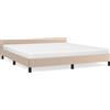 vidaXL Struttura letto con testiera senza materasso Cappuccino 180x200 cm