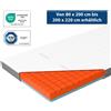 Eazzzy Genius Eazzzy Premium Cube topper reversibile 120x200x9cm H4/H5 Coprimaterasso per materasso
