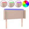 vidaXL testiera LED vidaXL cappuccino-marrone 103x16x78/88 cm in Pelle finta