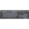 Logitech Master Series MX Mechanical - Tastiera - retroilluminata - wireless - Bluetooth LE - QWERTY - GB - Interruttore a chiave: tattile silenzioso - Grafite