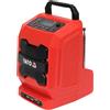 YATO Radio a batteria 18 V, (senza batteria), radio da cantiere, altoparlante