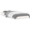 vidaXL Letto in legno massiccio bianco 75x190 cm pino