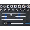 BGS technic BGS carrello officina inserto 3/3: Set di chiavi a bussola con attacco quadro 20 mm (3/4") 21 pezzi - 6080