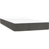 vidaXL Materasso a molle insacchettate grigio scuro 80x200x20 cm in velluto