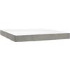 vidaXL Materasso a molle insacchettate grigio chiaro 160x200x20 cm in velluto