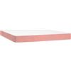 vidaXL Materasso a molle insacchettate rosa 160x200x20 cm in velluto