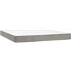 vidaXL Materasso a molle insacchettate grigio chiaro 180x200x20 cm in velluto