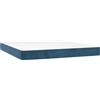 vidaXL Materasso a molle insacchettate blu scuro 160x200x20 cm in velluto