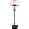 vidaXL Supporto per pallacanestro Bianco 216-250 cm Polietilene
