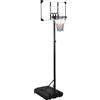 vidaXL Cavalletto da basket trasparente 235-305 cm in policarbonato