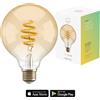Hombli Lampadina a filamento intelligente Hombli, G95, E27, CCT, ambra