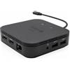 iTEC i-tec Thunderbolt 3 Travel Dock con doppio display 4K, Power Delivery 60 W + caricatore universale 77 W, con cavo, Thunderbolt 3, 60 W, 10, 100, 1000 Mbit/s, nero, 10 Gbit/s