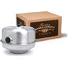 Win2Win Tech Pentole Agnelli Coalfornoocchio35 forno familiare Nonna Aurelia, con occhiello con spargifiamma in acciaio inox e stampi per torte 10/10, lucido, argento, 35 x 35 x 10 cm. 100 grammi, 35cm x 10cm