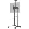 Goobay 59508 Supporto per presentazione TV Pro (misura L), nero - supporto per televisori e monitor da 37 a 70 pollici (94-178 cm) fino a 50 kg, inclinabile