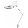 Goobay 60360 Lampada d'ingrandimento a LED a clip, 8 W 650 lm, lente in cristallo da 127 mm, ingrandimento 1,75x, 3 diottrie