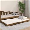 vidaXL Letto in legno massiccio marrone miele 100x200 cm pino