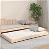 vidaXL Letto in legno massiccio senza materasso 100x200 cm in legno di pino