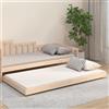 vidaXL Letto in legno massiccio senza materasso 90x200 in legno di pino
