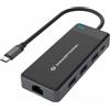 Conceptronic DONN14G replicatore di porte e docking station per laptop Cablato USB 3.2 Gen 1 (3.1 Gen 1) Type-C Grigio