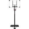vidaXL Cavalletto da basket trasparente 256-361 cm in policarbonato