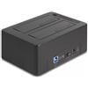 Delock - Alloggiamenti per docking station HDD / SSD: 2 - 2,5" / 3,5" condivisi (6,4 cm/8,9 cm condivisi) - SATA