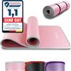 DH FitLife tappetino da allenamento, tappetino sportivo 183*61*1 cm, tappetino da ginnastica extra resistente agli strappi, tappetino da yoga antiscivolo e spesso, tappetino da allenamento (rosa)