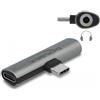 DELOCK Audio Adapter USB Typ-C > Klinkenbuchse und USB Typ-C