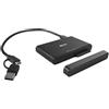 Lindy 43359 LINDY USB 3.2 Typ C - M.2 NVMe e SATA SSD Docking&Sata Stat.