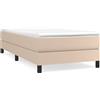 vidaXL Letto boxspring Cappuccino marrone 80x200 cm Pelle finta
