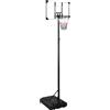 vidaXL Supporto per pallacanestro trasparente 280-350 cm in policarbonato