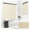 KS Handel 24 RULLO DOPPIO PREMIUM BH13 NATUR con cassetta in alluminio (140x220 cm, colore cassetta: bianco)