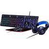 GEMBIRD Gembird GGS-UMGL4-02 tastiera Mouse incluso Gaming USB QWERTY US English Nero