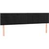 vidaXL Testiere 2 pezzi nero 100x5x78/88 cm velluto