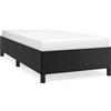vidaXL Struttura letto nera 90x200 cm in Pelle finta