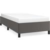 vidaXL Struttura letto grigio 90x200 cm in Pelle finta