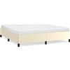 vidaXL Struttura letto crema 180x200 cm in Pelle finta