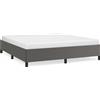 vidaXL Struttura letto grigio 180x200 cm in Pelle finta