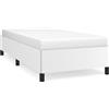 vidaXL Struttura letto bianca 90x200 cm in Pelle finta