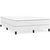vidaXL Giroletto bianco 140x200 cm in Pelle finta
